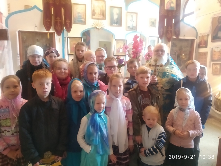 Молебен на начало учебного года в воскресной школе села Усть-Кишерть